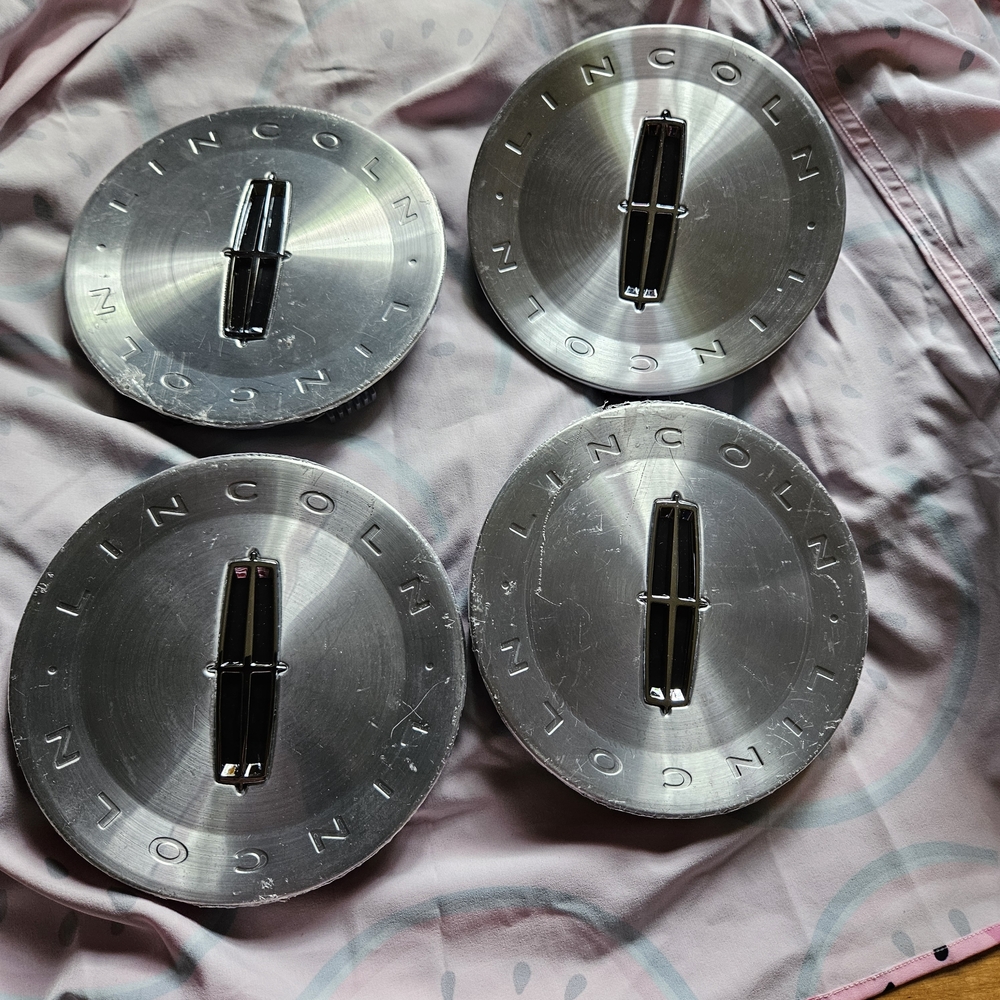 Branded Silver Wheel Center Caps - Set of 4